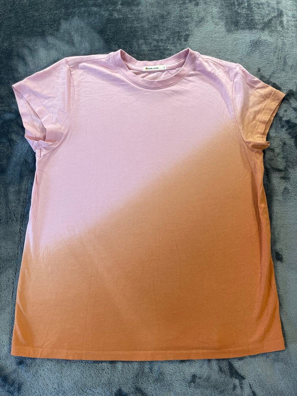 Marine Layer Womens Size Small Ombre Gradient T Shirt Short Sleeve Soft Tee
